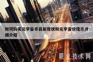 如何购买元宇宙币目前现状和元宇宙价值币详细介绍