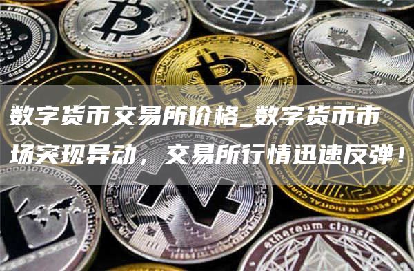 数字货币交易所价格_数字货币市场突现异动,交易所行情迅速反弹!